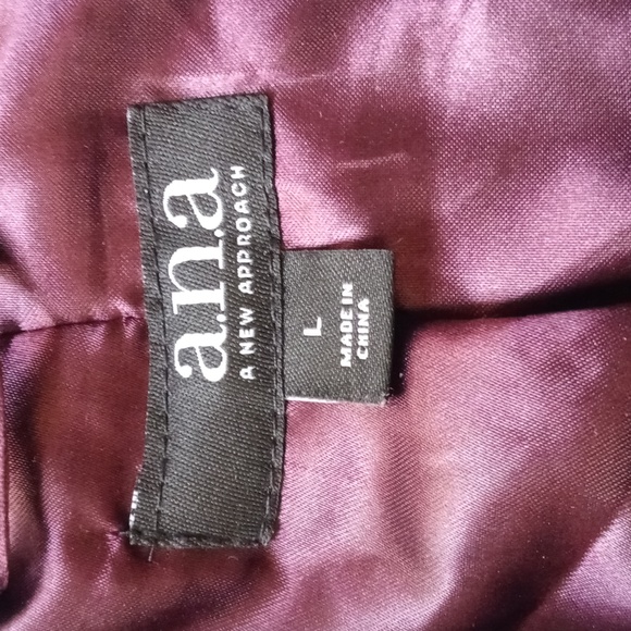 ana silky floral jacket zip front size L - Picture 4 of 4